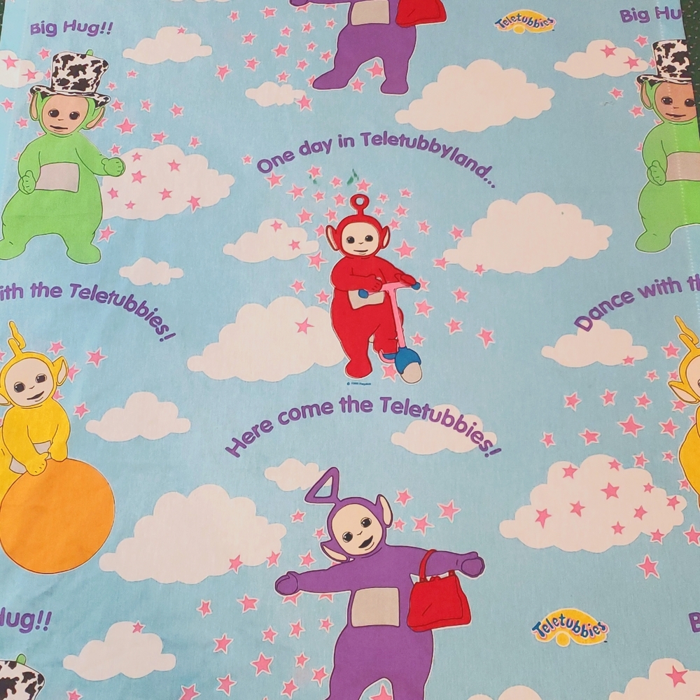 VTG 90s Teletubbies Twin Fitted Sheet